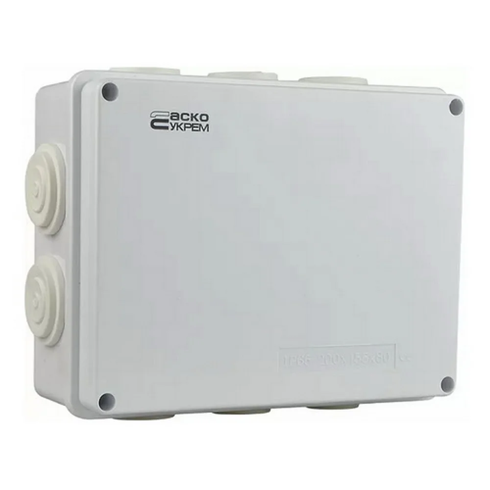 Коробка розподільча АСКО 200х155х80 біла IP65 ( A0150170022 )