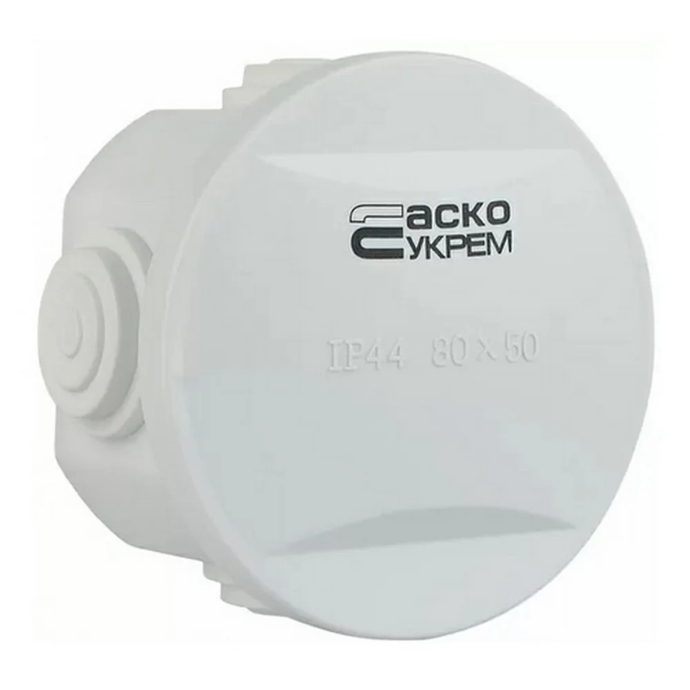 Коробка розподільча АСКО 80x50 біла IP44 ( A0150170016 )