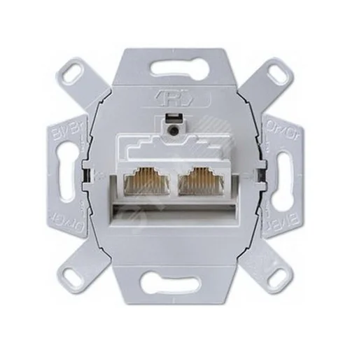 Механізм розетки Jung RJ-45 2-на ( EPUAE8-8UPOK6US )