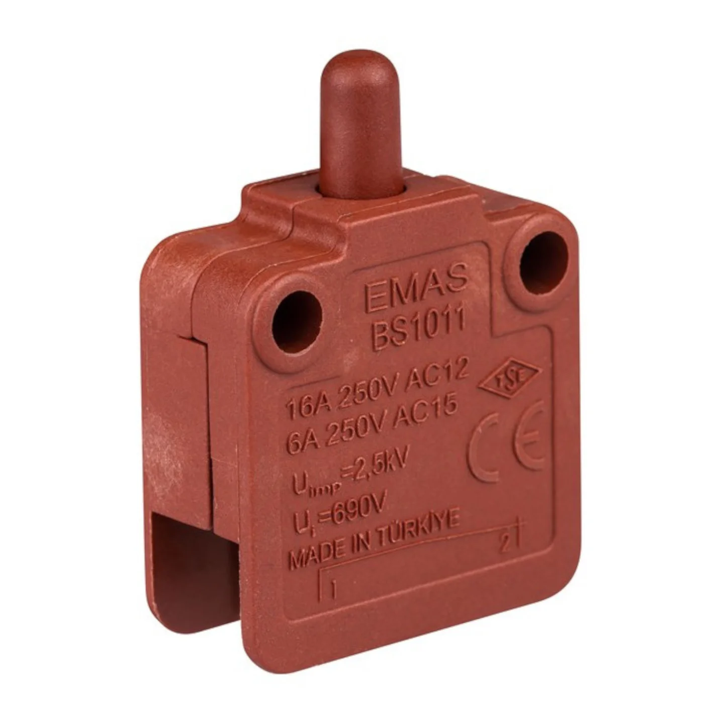Міні-вимикач EMAS кнопковий миттєвої дії (1НЗ) ( BS1011 )