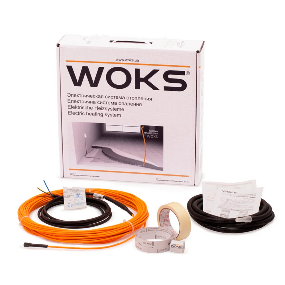 Нагрівальний кабель Woks 10 / 75 Вт 0,8-0,9 м² ( 0918001 )