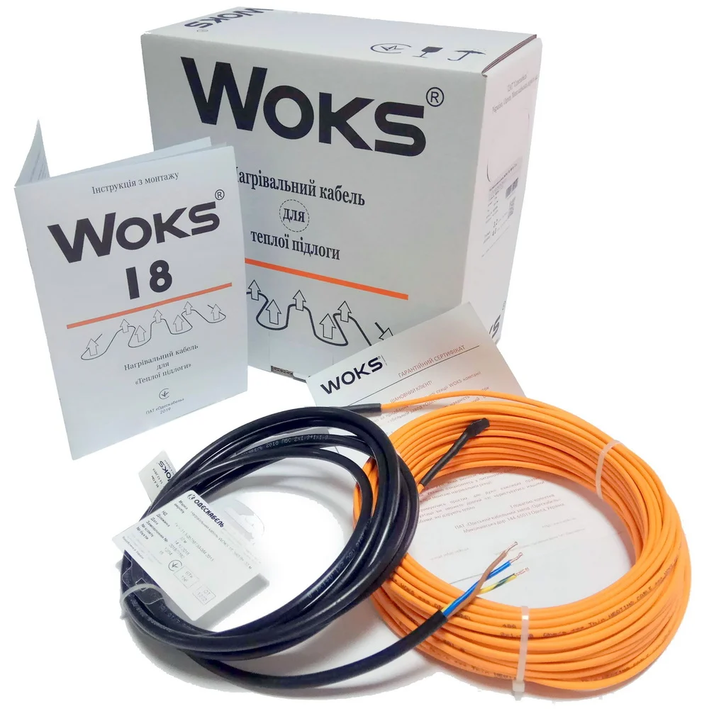 Нагрівальний кабель Woks 18 / 2430 Вт 13,6-17,0 м² (0922022)