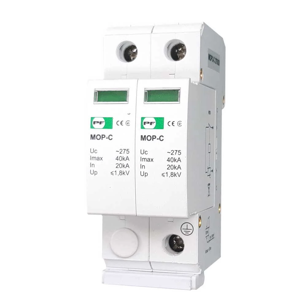 Обмежувач перенапруги MOP2-C 20кА/40кА/275В Промфактор ( MOP2-C275/20 )