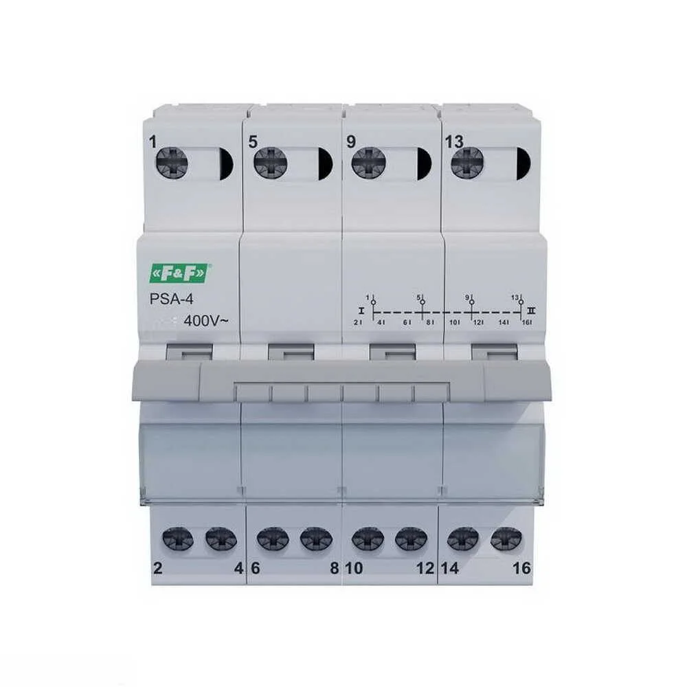 Перемикач навантаження F&F 4p 40A 1-0-2 PSA-440