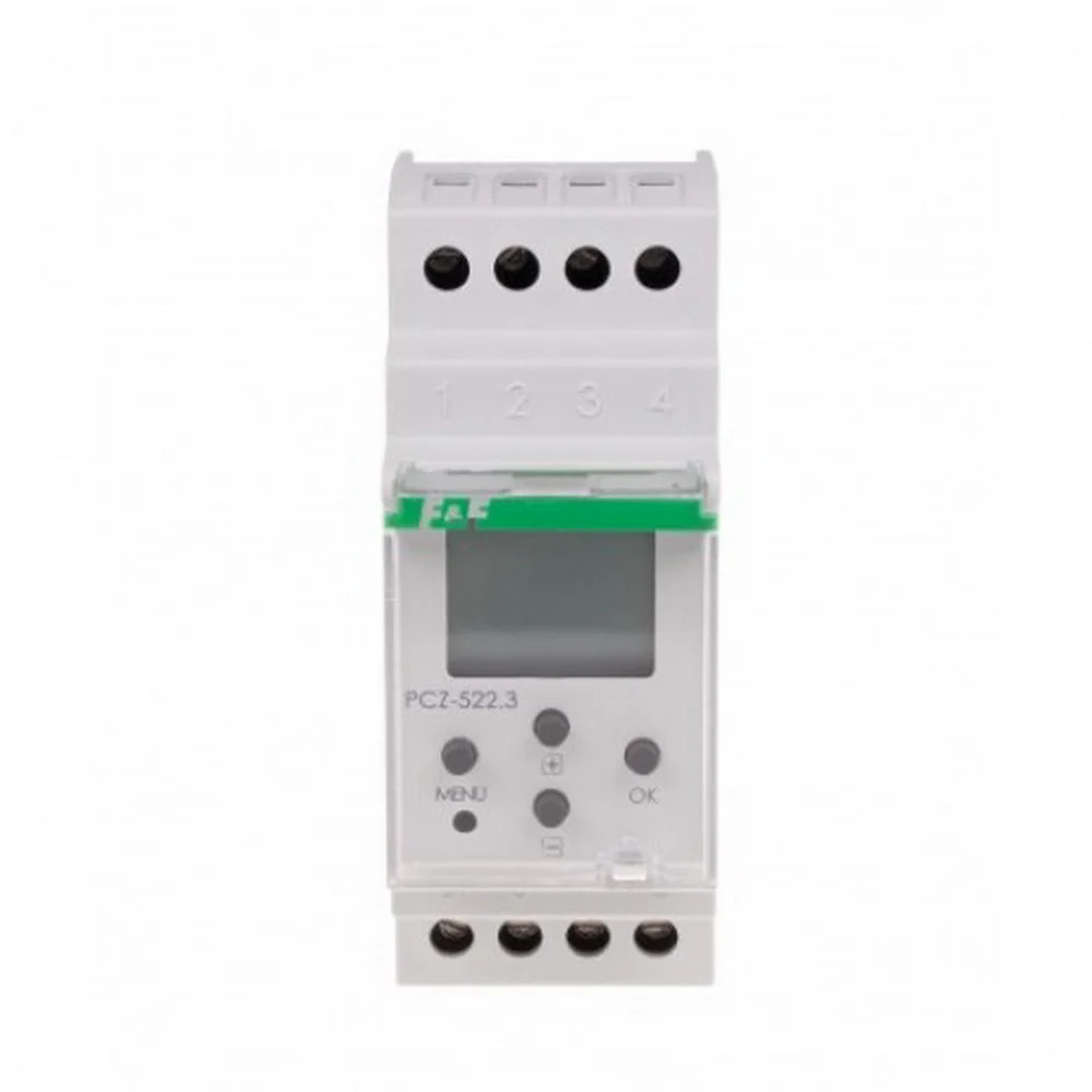 Реле часу PCZ-522.3 16A (тижневе двоканальне) NFC F&F ( PCZ-522.3 )