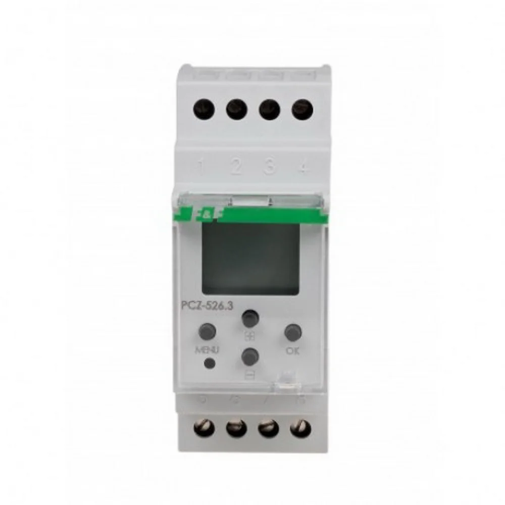 Реле часу PCZ-526.3 16A (астрономічне двоканальне) F&F ( PCZ-526.3 )