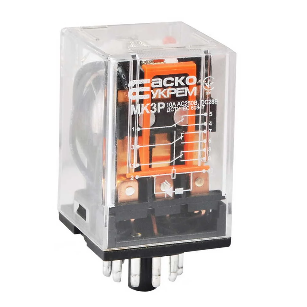 Реле електромеханічне АСКО МK3P DC24V ( A0090010012 )