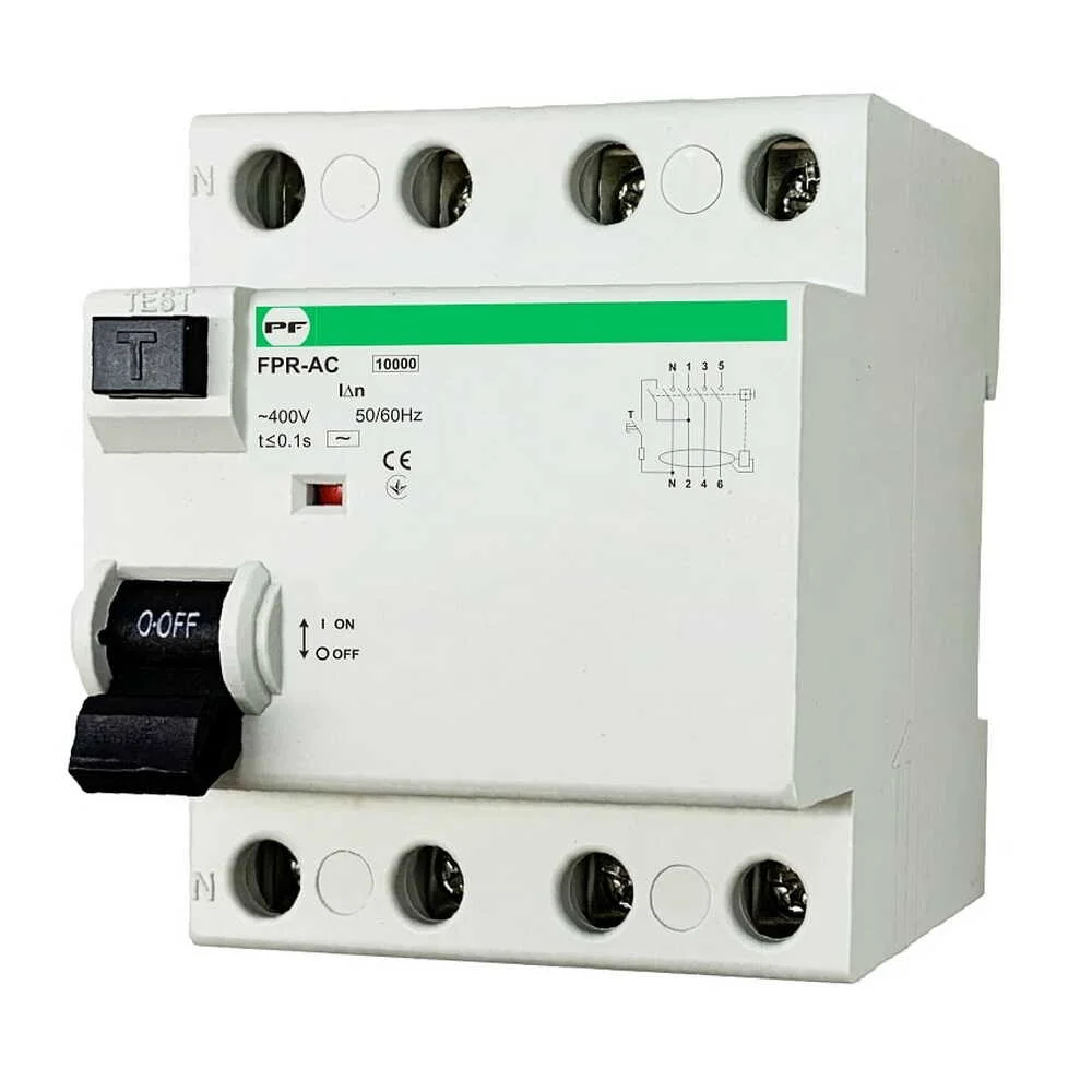 Реле захисного відключення FPR-AС 4/80А 100 мА Промфактор ( FPR4080100AC )
