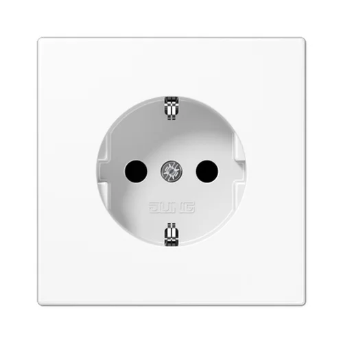 Розетка Jung LS біла 1-на з заземленням ( LS1520WW )