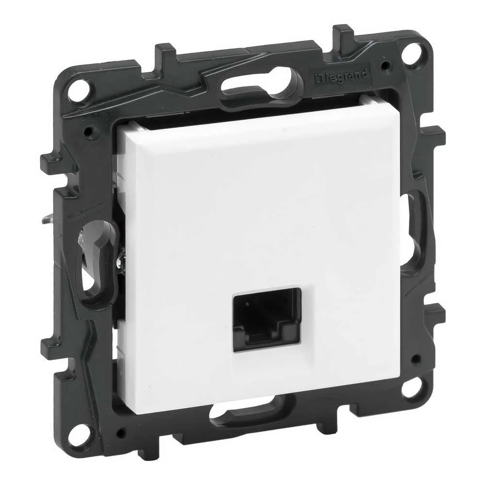 Розетка Niloe Step біла 1-на RJ45 комп ( 863159 )