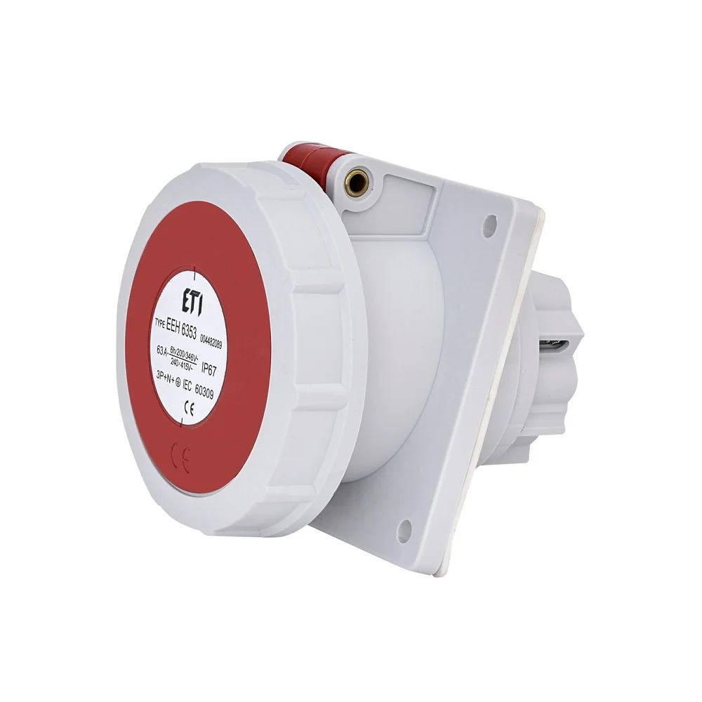 Розетка вбудована трьохфазна ETI 63А EEH 6353 IP67 ( 4482089 )