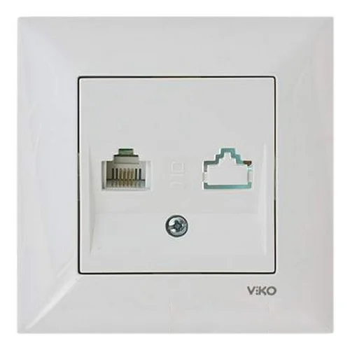 Розетка VI-KO Meridian біла телефонна (90970013-WH)
