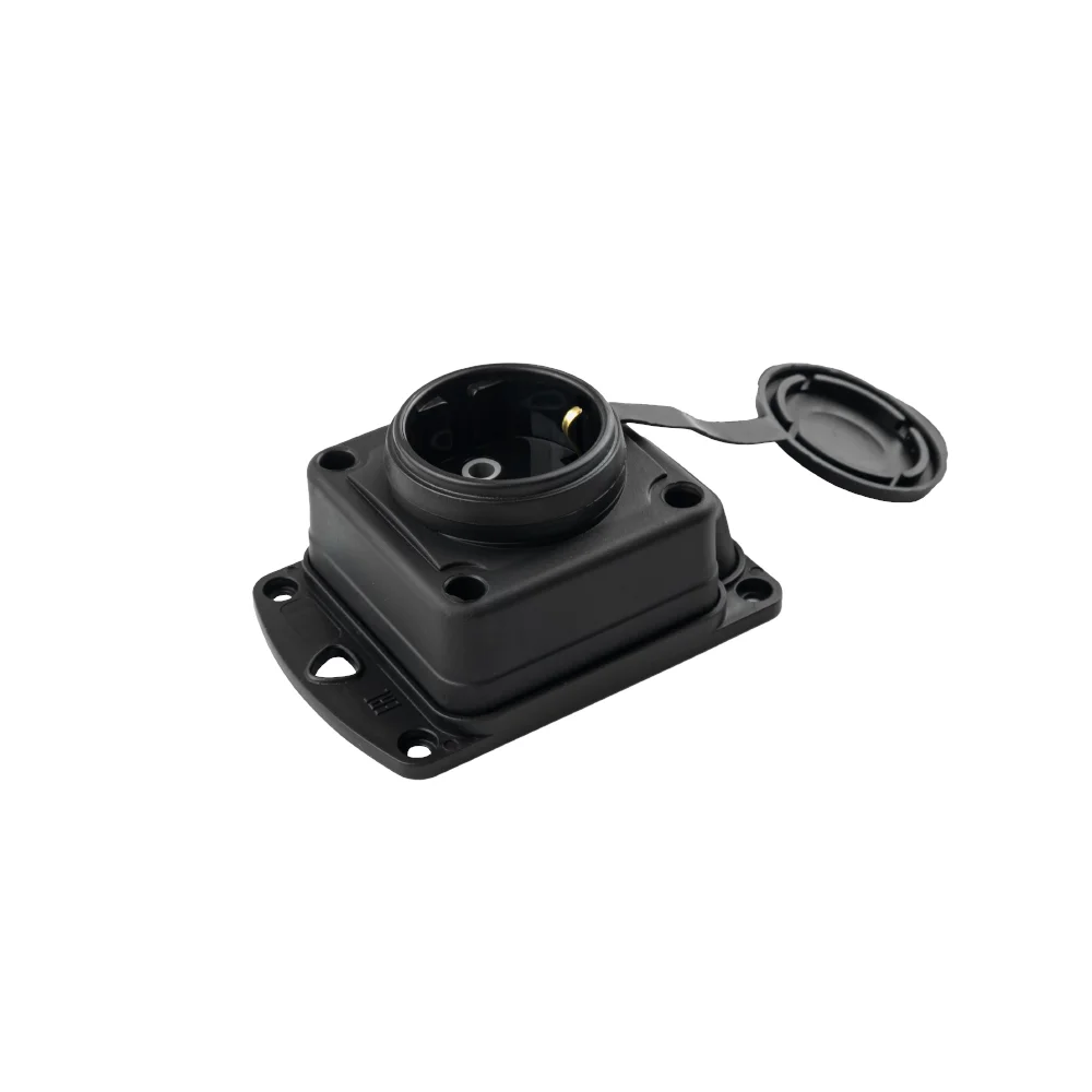 Розетка Violux каучук настінна з кришкою IP44 ( 930640 )