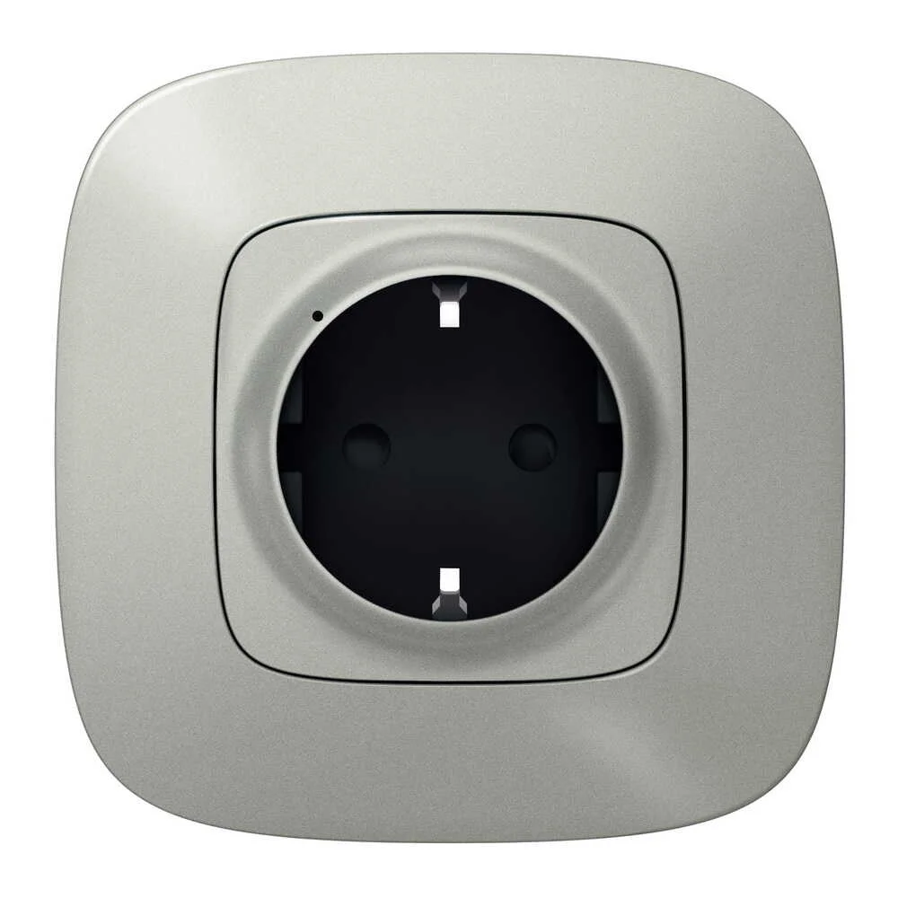 Розумна розетка 1-а з/з Valena Allure with Netatmo алюміній ( 752794 )