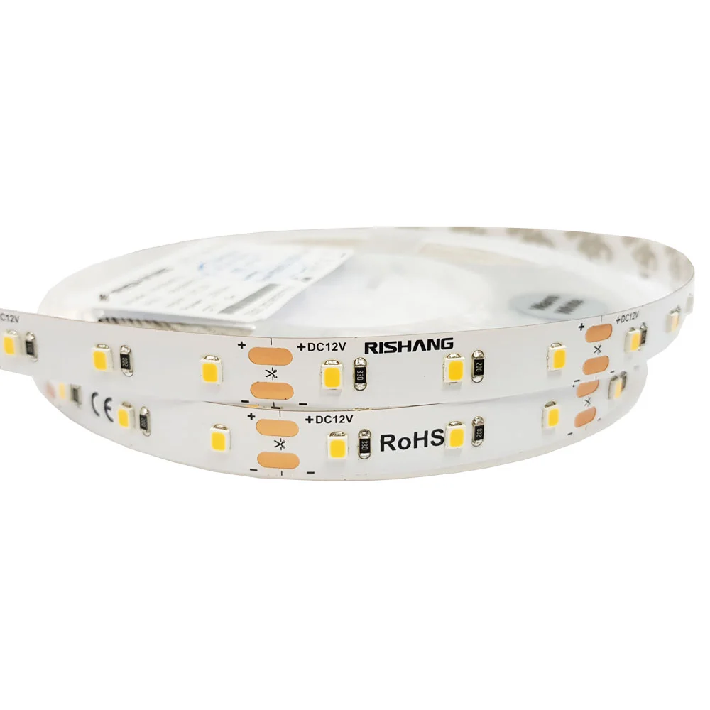 Світлодіодна стрічка RISHANG 12V 12W 2700K 60led IP20 ( бухта 5м ) ( RN0060TA-A )