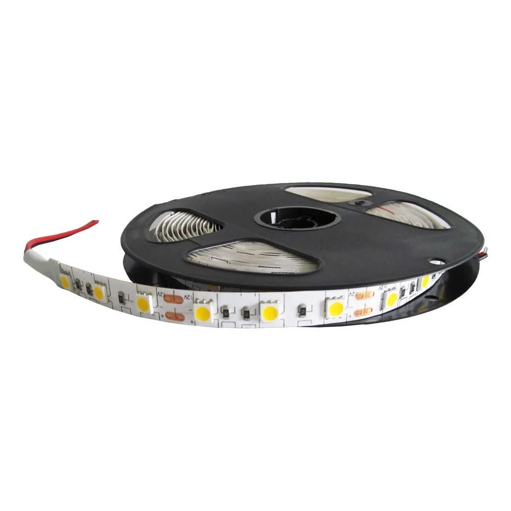 Світлодіодна стрічка LED LIGHT 12V 14.4W 2700K 60LED IP21 ( бухта 5м ) ( MTK-300WW5050-12 )
