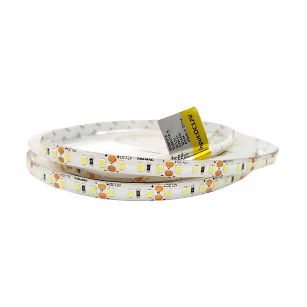 Світлодіодна стрічка RISHANG 12V 8,6W 6500K 120led IP54 ( бухта 5м ) ( RN68C0TA-B )