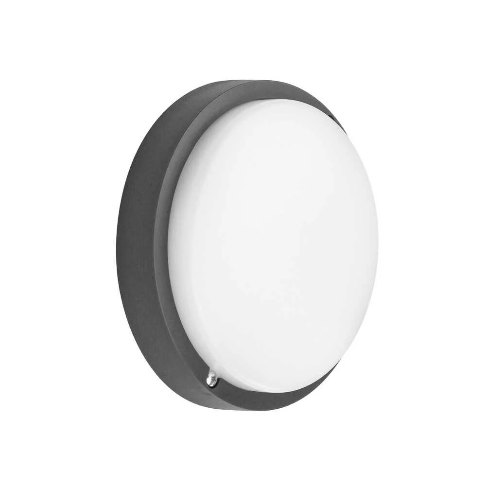 Світильник LED PiN ДББ Дельта 12W 5000K IP54 антрацит з датчиком ( 116128 )