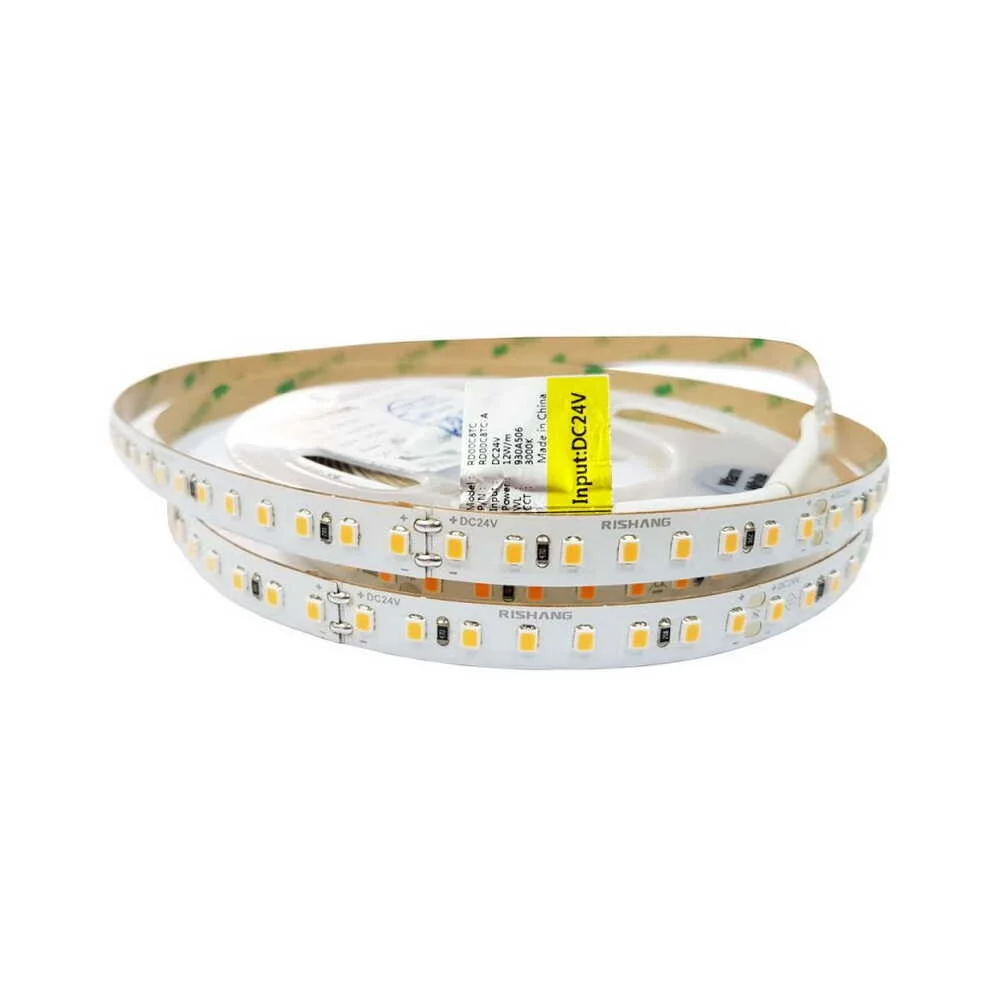 Світлодіодна стрічка RISHANG 24V 12W 3000K 128led IP20 ( бухта 5м ) ( RD00C8TC-A )