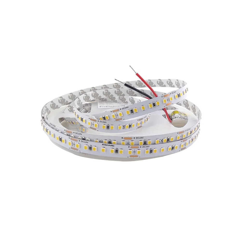 Світлодіодна стрічка RISHANG 24V 14.4W 5000K 168led IP20 ( бухта 5м ) ( RV00G8TC-A )