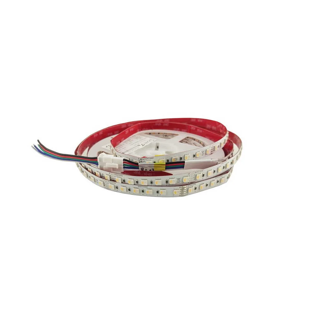 Світлодіодна стрічка RISHANG 24V 21W RGB/NW 4000K 84led IP20 ( бухта 5м ) ( RD0284AC-A )