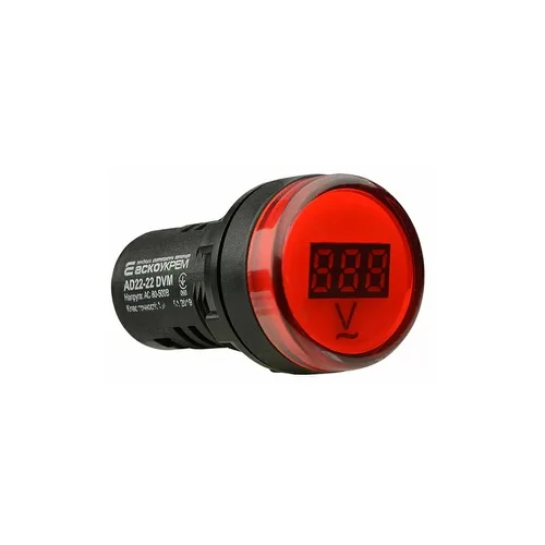 Світлосигнальна арматура Вольтметр AD22-22DVM 220V червона Аско ( A0190010010 )