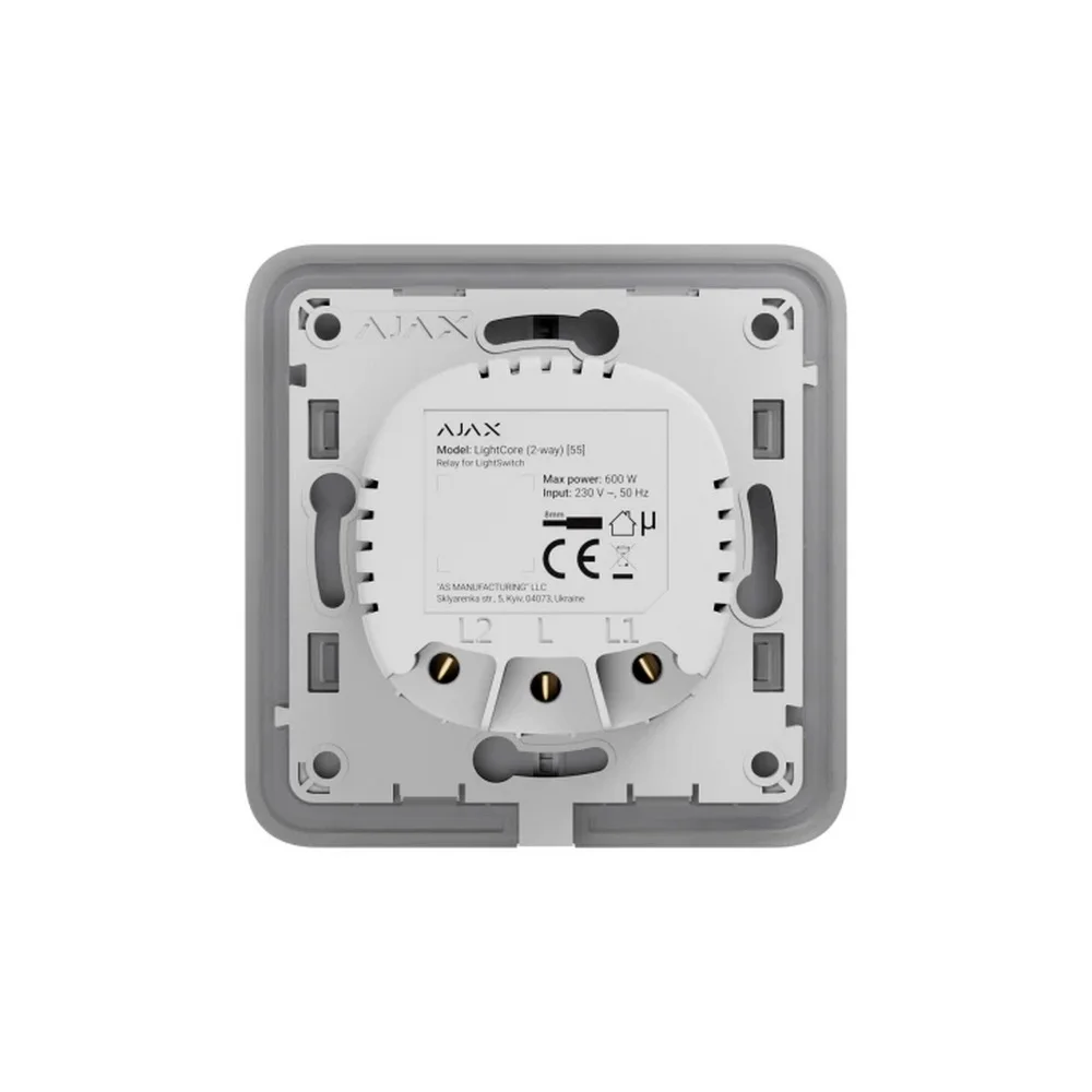 Вимикач Ajax LightCore 1-кл прохідний (мех.) ( 45112.142.NC )
