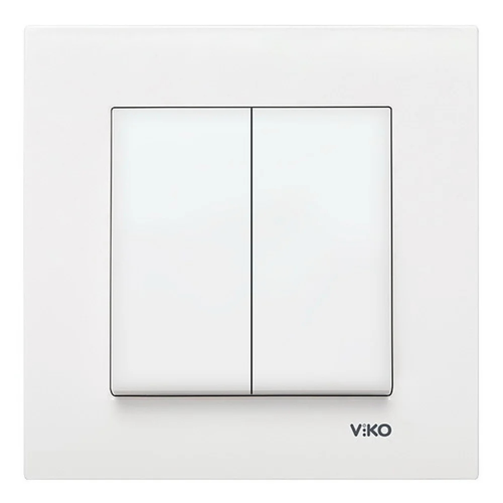 Вимикач VI-KO Karre білий 2кл ( 90960002 )