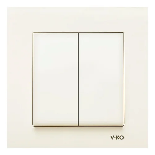 Вимикач VI-KO Karre кремовий 2кл ( 90960102 )