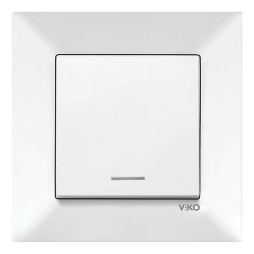 Вимикач VI-KO Meridian білий 1кл з підсвіткою ( 90970019-WH )
