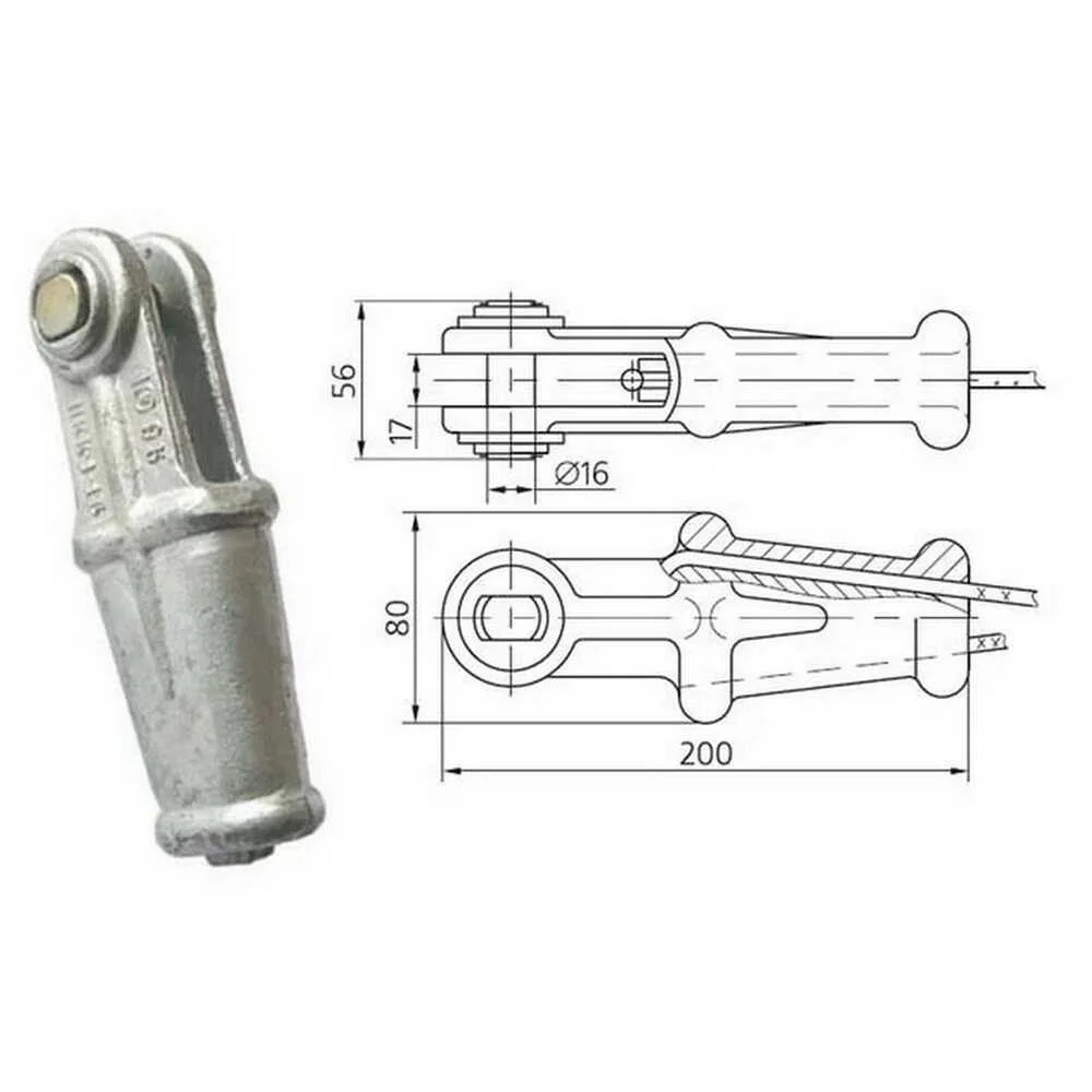 Затискач натяжний клиновий НКК-1-1Б