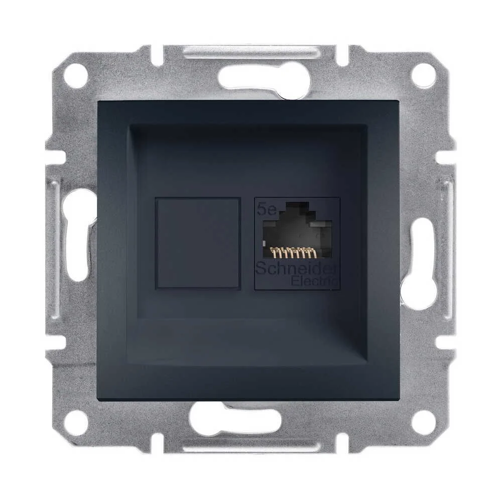 Розетка Schneider Asfora антрацит комп'ютерна RJ45 CAT. 5E ( EPH4300171 )