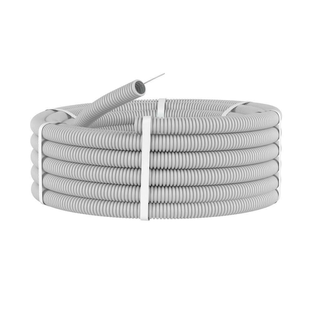 Труба гофр   СКІМ 16 (50м) PP 450Н, UF-стійка, сіра